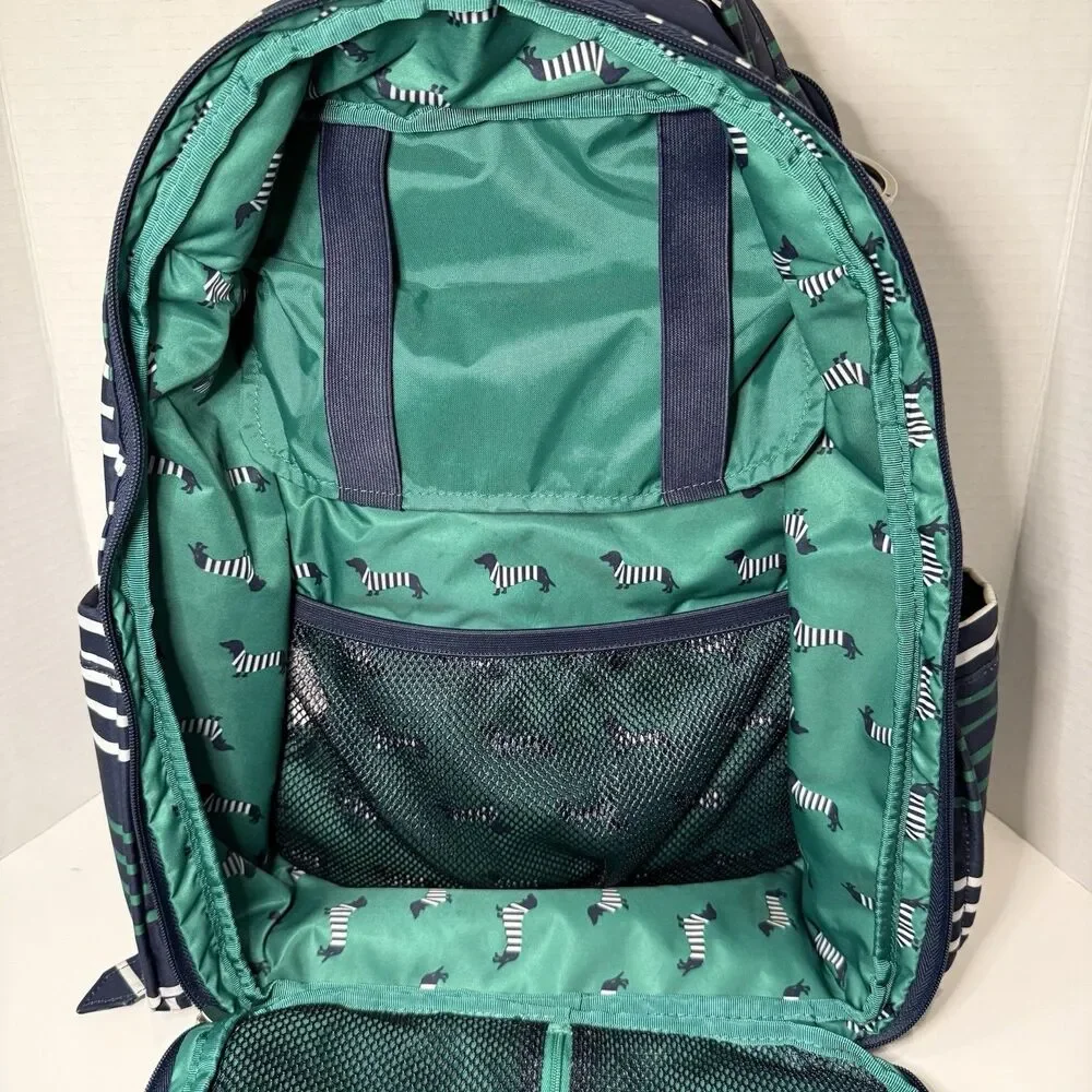 JuJuBe Be Right Back BRB Backpack Diaper Bag Providence Coastal EUC